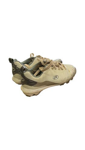 Used Russell COOLFLO BB/SB Cleats White Junior 05 11859-S000030500