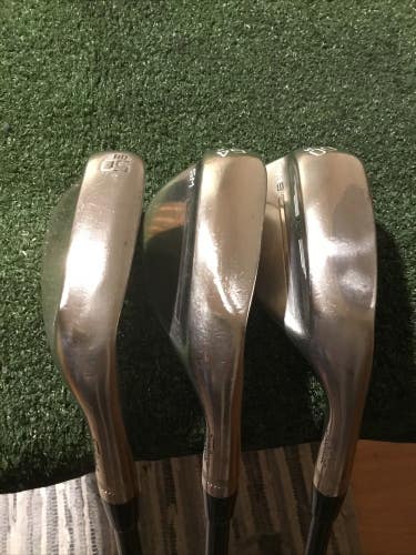 Titleist Vokey Design SM9 Wedge Set GW, SW, LW Stiff S400 Black Tour Issue Steel