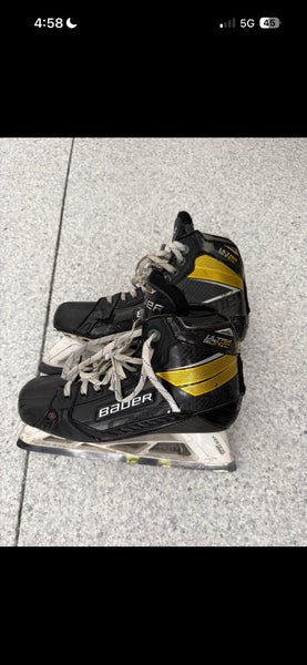 2020 Bauer Supreme Ultrasonic Hockey Goalie Skates Regular Width 10 (Used)