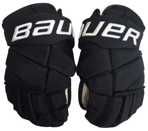 Bauer Vapor Hyperlite Custom Pro Stock Hockey Gloves Black 13" Used NHL (15195)