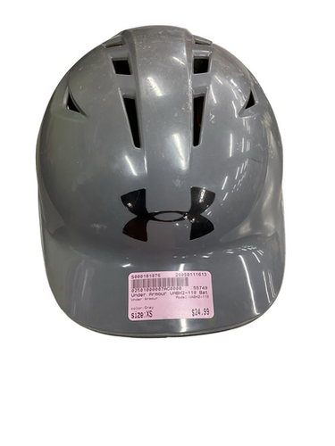 Used Under Armour UABH2-110 Batting Helmet No Mask Grey XS 11613-S000181076