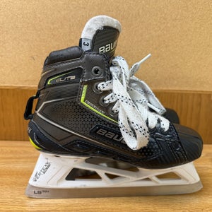 2021 Bauer Elite Hockey Goalie Skates Wide Width Size 3 (Used)