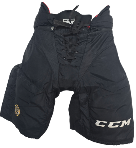 CCM HP45 Pro Stock Hockey Pants Large Bruins Black NHL Used (15246)