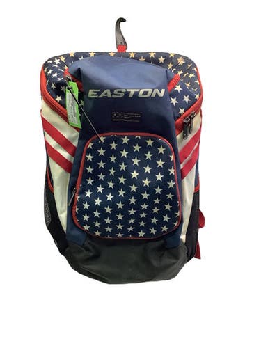 Used Easton REFLEX USA BAG BB/SB Player Carry Bag White/Red/Navy 11347-S000267944