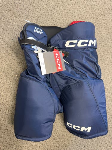 Junior Navy Large CCM Next Hockey Pants (New)