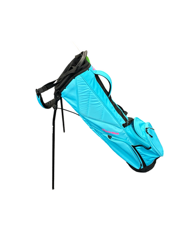 Used Taylormade 3 WAY STAND BAG Mens Stand Bag Turquoise 11682-S000131456
