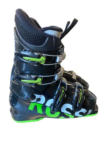 Used Rossignol COMP J Boys DH Ski Boot Black 235 MP - J05.5 - W06.5 11883-S000160829