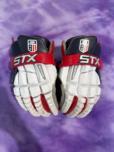 USA STX Rzr Lacrosse Gloves (Used)