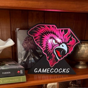 Custom 3D Printed LED Sports Fan Light Box / Desk Sign