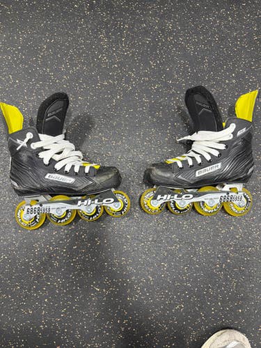 Used Bauer Roller Hockey Skates Black Adjustable 11337-S000484971