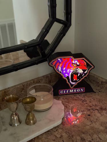 Custom 3D Printed LED Light Box USB Desk Sign Fan Inspired Decor