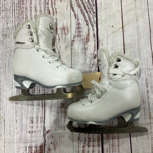 White Jackson Ultima SoftSkate Figure Skates Junior 10 (Used)