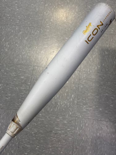 2024 Rawlings Icon Composite Bat USSSA Certified (-5) Composite 27 oz 32" (Used)