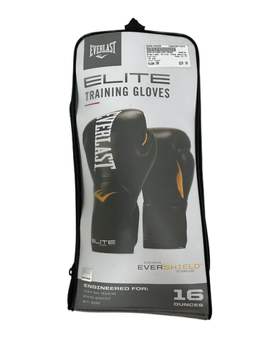 Used Everlast ELITE Boxing Gloves Black Senior 11692-S000149990