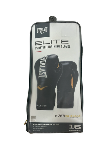 Used Everlast ELITE Boxing Gloves Black Senior 11692-S000149989