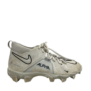 Used Nike ALPHA MENACE SHARK Jr FB Cleats White Junior 05 11692-S000150008