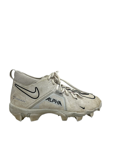 Used Nike ALPHA MENACE SHARK Jr FB Cleats White Junior 05 11692-S000150008