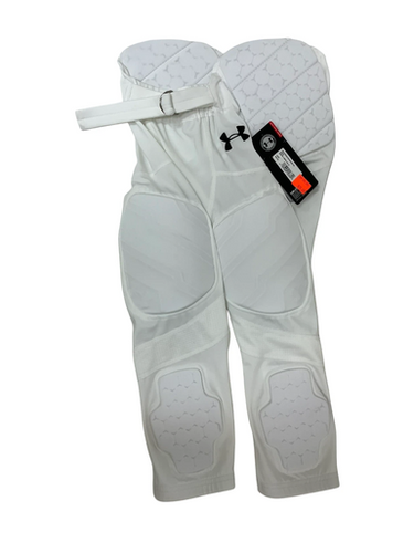 Used Under Armour Youth FB Integrated Pants White MD 11692-S000150009
