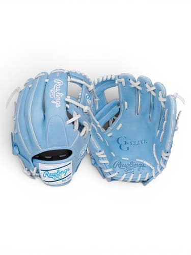 Used Rawlings GGE115ICBW BB/SB Glove RH Throw Carolina Blue 11 1/2" 11835-S000207433