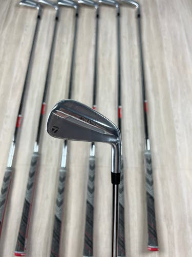 Men's 2025 TaylorMade P-790 Right Handed Iron Set Stiff Flex Steel Shaft (New)