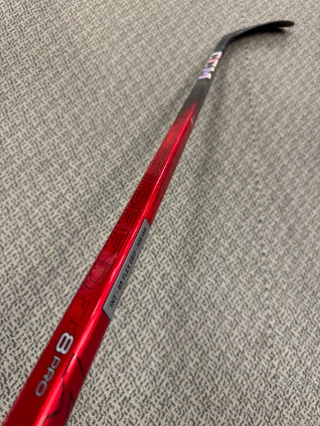 Intermediate Red CCM JetSpeed FT8 Pro Left Hand Hockey Stick P28+1/4 65 Flex (New)