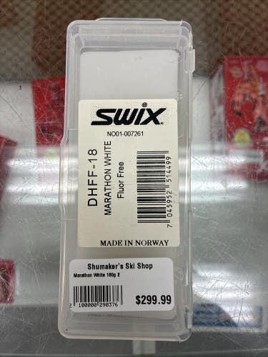 Swix Marathon White 180g (BIG BAR) New