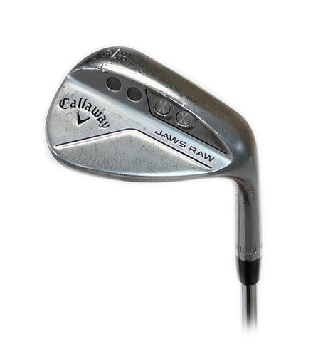 LH Callaway Jaws Raw 58*/10* S Grind Lob Wedge Steel True Temper Dynamic Gold
