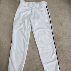 White Men's Small Youth Alleson Game Pants (New)