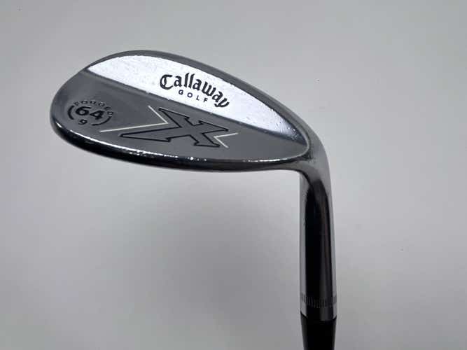 Callaway X Forged Chrome Lob Wedge 64* 9 Bounce Wedge Steel Mens RH Midsize Grip