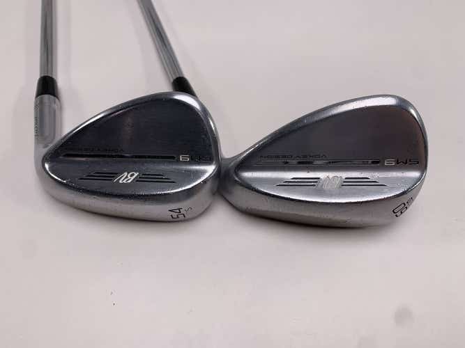 Titleist Vokey SM9 Tour Chrome Wedge Set 54* 10 60* 12 Wedge Steel Mens RH