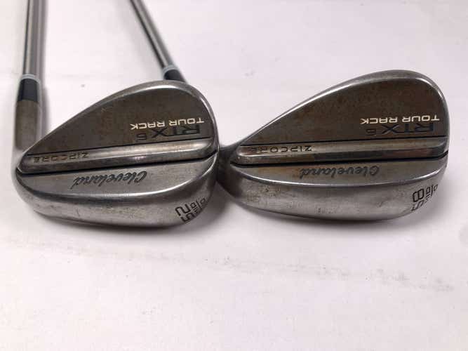 Cleveland RTX 6 ZipCore Tour Rack Raw Wedge Set 52*10 | 58*10 SteelFiber Reg RH