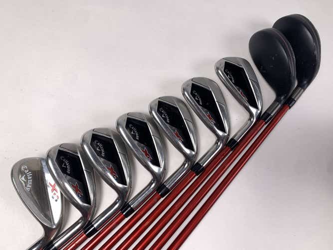 Callaway XR 2023 Hybrid Iron Set 4H-5H 6-PW+GW+SW XR 70g Regular RH HC