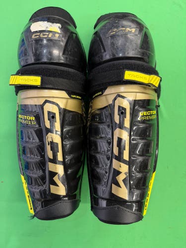 Junior CCM Tacks Vector Premier Shin Pads 13" (Used)