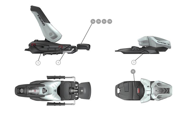 NEW Tyrolia PROTECTOR PR 13 GW with 85mm brakes no track/bases NEW