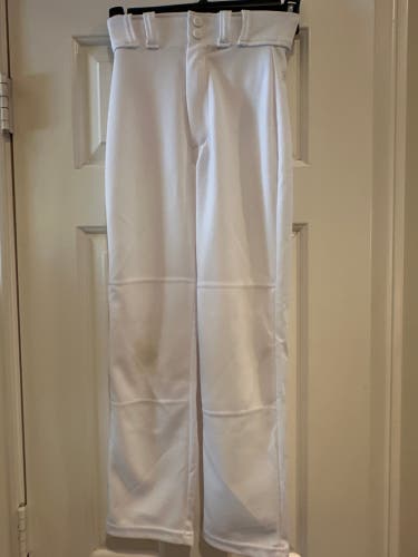 White Men's Small Youth Rawlings Game Pants (Used)