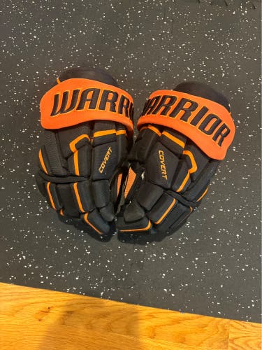 Black and Orange Warrior Covert Pro Gloves 13" (Used)