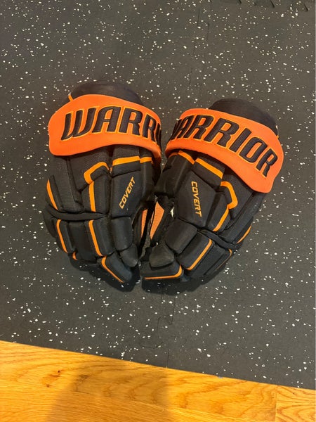 Black and Orange Warrior Covert Pro Gloves 13" (Used)