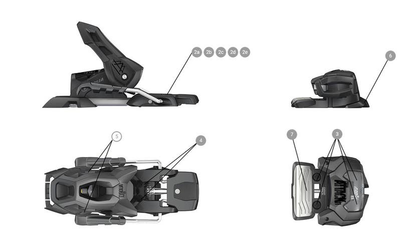 NEW Tyrolia ATTACK 11 GW ski bindings  black 95mm brakes