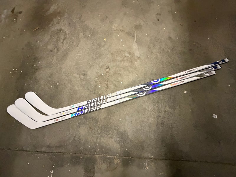 3 pack Senior Bauer Proto2 white Right Handed Hockey Stick P92 77 Flex Pro Stock (New)