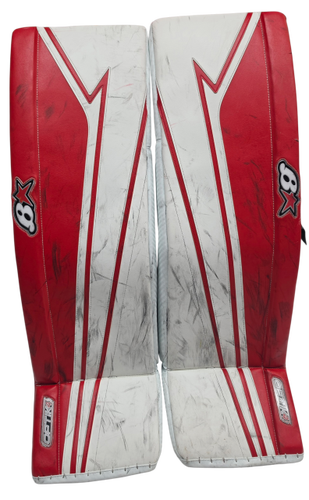 Brians Optik 4 Pro Goalie Leg Pads 38+1.5" Custom Pro Stock Used NCAA (15333)