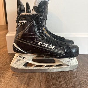 Black 2016 Bauer Supreme 1S Hockey Skates Regular Width 8 (Used)