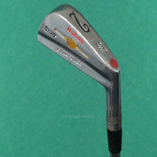 VINTAGE Wilson 1971 Staff Dynapower Button Back Single 2 Iron Steel Stiff *READ*