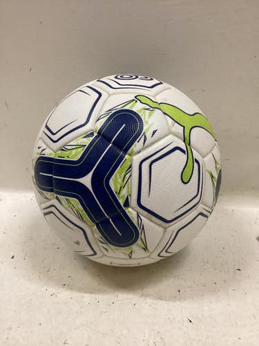 Used Puma WAY 1 All Size Soccer Ball White And Royal Blue 5 11725-S000501116