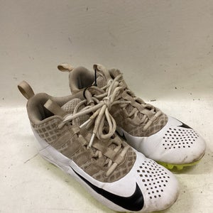 Used Nike LAX Cleats Boys White Junior 05.5 11725-S000501096
