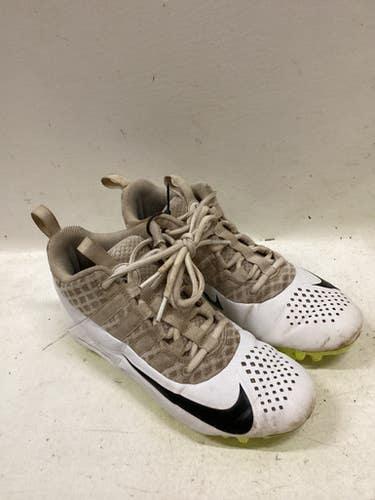 Used Nike LAX Cleats Boys White Junior 05.5 11725-S000501096