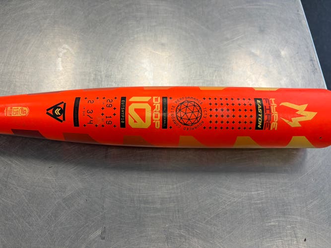 2025 Easton Hype Fire Composite USSSA Certified Bat (-10) 19 oz 29" (Used)