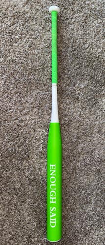 Onyx Enough Said Green White Balanced 2024 Bat (-7) 27 oz 34" (Used)