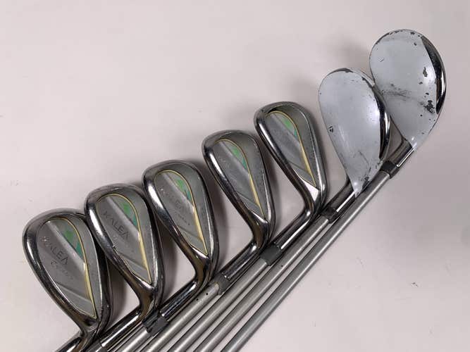TaylorMade Kalea Ladies Hybrid Iron Set 4H-5H 6-PW+SW 45g Ladies RH No 7 iron