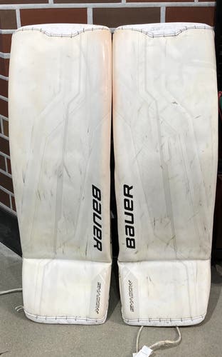 Used Senior Large Bauer Supreme Shadow Goalie Leg Pads 35"