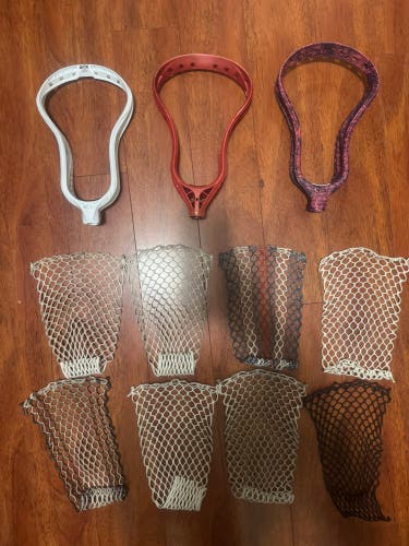 Lacrosse Lot Heads & Mesh (Read Description)